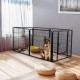 6 Panel Pet Dog Cat Bunny Puppy Play pen Playpen 60x80 cm Exercise Cage Dog Panel Fence