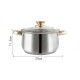 12Piece Cookware Set  Kitchen Stainless Steel Stock Pot Pan Sets Saucepan Casserole kettle