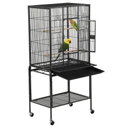 134cm Large Bird Aviary Cage Heavy Duty Parrot Budgie Parakeet Cockatoo Perch Cage Storage Shelf