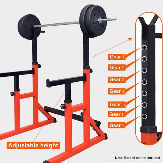 Squat Rack Barbell Rack Dip Station Home Fitness GYM Bench Press Bar Weight Lifting Strength Training