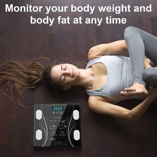 LCD Scales Body Weight Bathroom Bath room Body Fat Gym Fitness Scale BMI BMR