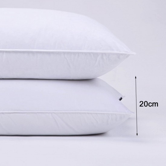 2 Premium Hotel 1150g Pillows 74CM x 48CM Pillows Breathable Cotton