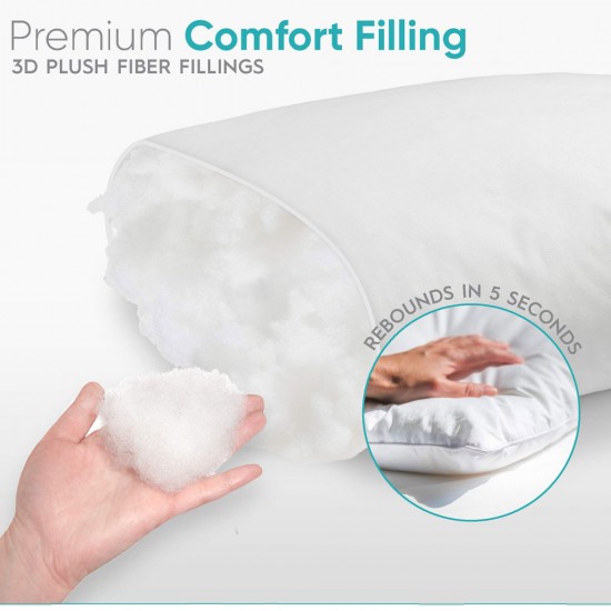 2 Premium Hotel 1150g Pillows 74CM x 48CM Pillows Breathable Cotton