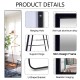 Aluminum Framed Slim Design Full Body Mirror Wall Mounted Bedroom Living Make Up