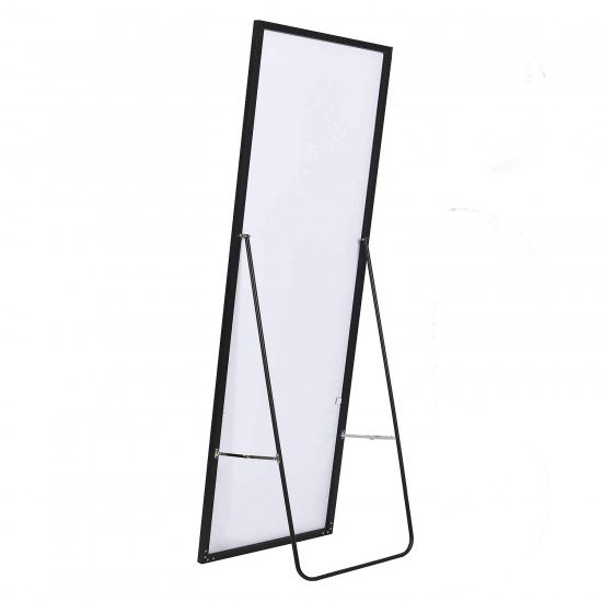 Aluminum Framed Slim Design Full Body Mirror Wall Mounted Bedroom Living Make Up