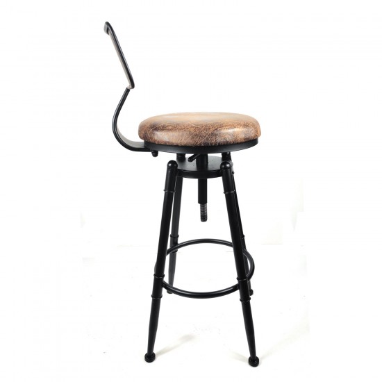 Vintage Industrial Rustic Bar Stool Kitchen Stool Swivel Chair Counter Height