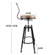 Vintage Industrial Rustic Bar Stool Kitchen Stool Swivel Chair Counter Height