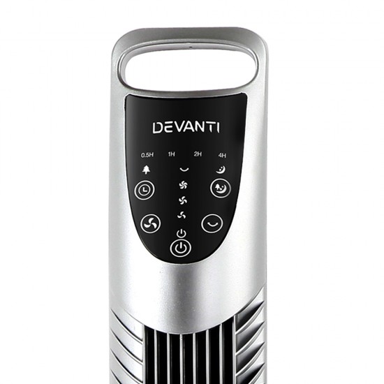 Portable Cross Flow Tower Fan - Silver Portable Cross Flow Tower Fan - Silver