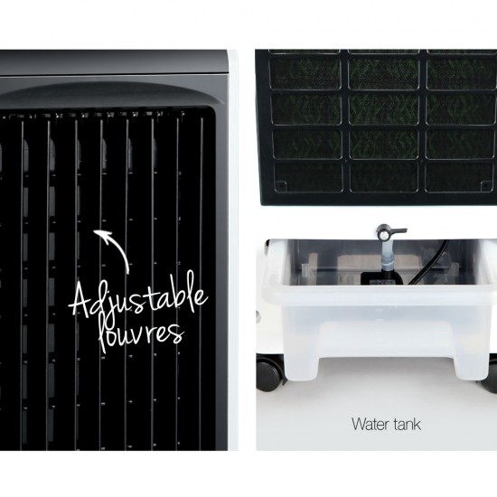 Evaporative Air Cooler and Humidifier - Black Evaporative Air Cooler and Humidifier - Black