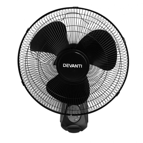 40cm 16" Wall Mountable Fan - Black 40cm 16" Wall Mountable Fan - Black