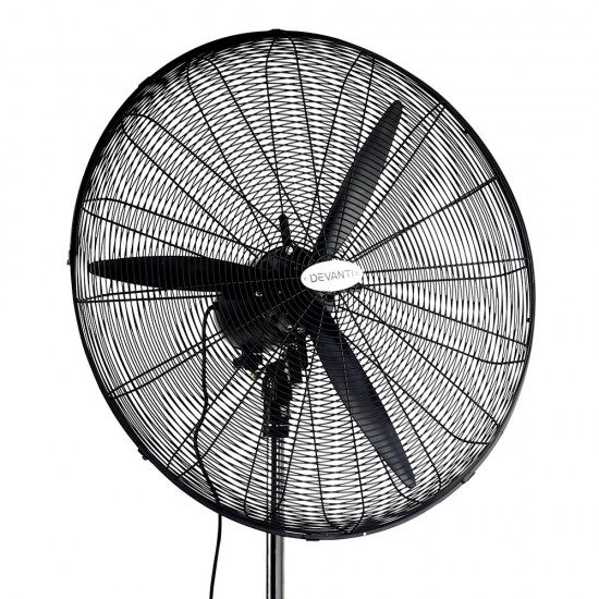 Adjustable Industrial Standing Fan - Black Adjustable Industrial Standing Fan - Black
