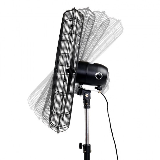 Adjustable Industrial Standing Fan - Black Adjustable Industrial Standing Fan - Black