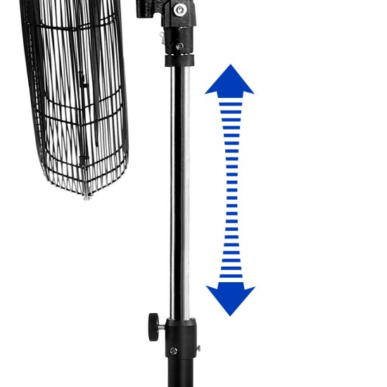 Adjustable Industrial Standing Fan - Black Adjustable Industrial Standing Fan - Black