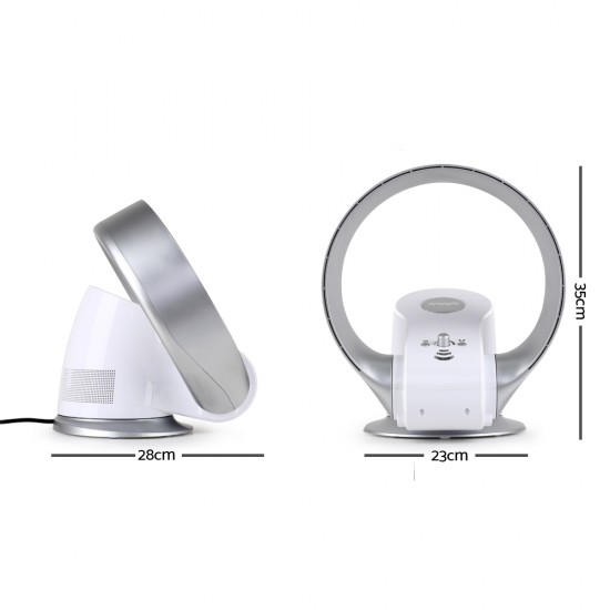 Bladeless Wall Fan - Silver Bladeless Wall Fan - Silver