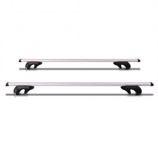 Giantz 1350mm Universal Aluminium Lockable Roof Rack - Silver Giantz 1350mm Universal Aluminium Lockable Roof Rack - Silver
