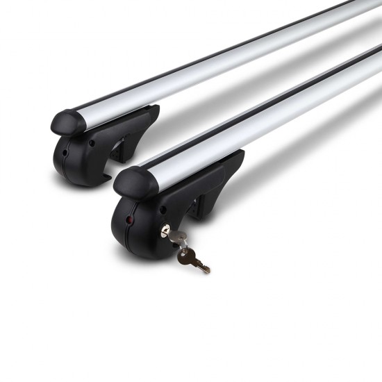 Giantz 1350mm Universal Aluminium Lockable Roof Rack - Silver Giantz 1350mm Universal Aluminium Lockable Roof Rack - Silver