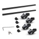 Giantz 1350mm Universal Aluminium Lockable Roof Rack - Black Giantz 1350mm Universal Aluminium Lockable Roof Rack - Black