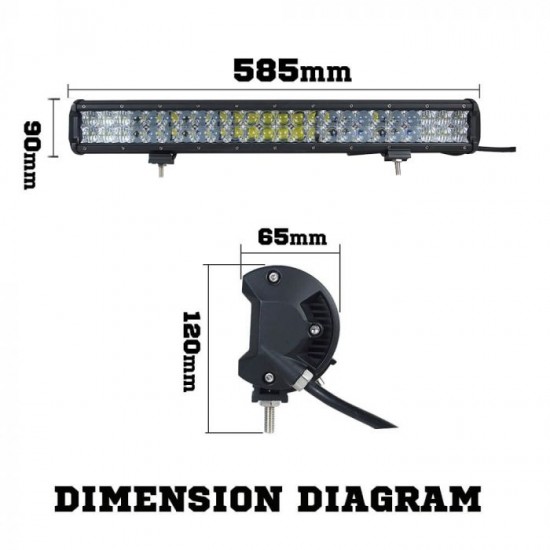 Osram 23inch 336W LED Light Bar 5D Lens SPOT FLOOD Driving 12v 24V Osram 23inch 336W LED Light Bar 5D Lens SPOT FLOOD Driving 12v 24V