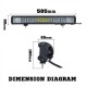 Osram 23inch 336W LED Light Bar 5D Lens SPOT FLOOD Driving 12v 24V Osram 23inch 336W LED Light Bar 5D Lens SPOT FLOOD Driving 12v 24V