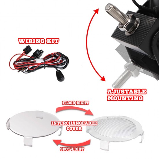 2X 7inch HID 100W Driving Lights XENON Spotlight Offroad Lamp UTE Work Red 4WD 2X 7inch HID 100W Driving Lights XENON Spotlight Offroad Lamp UTE Work Red 4WD