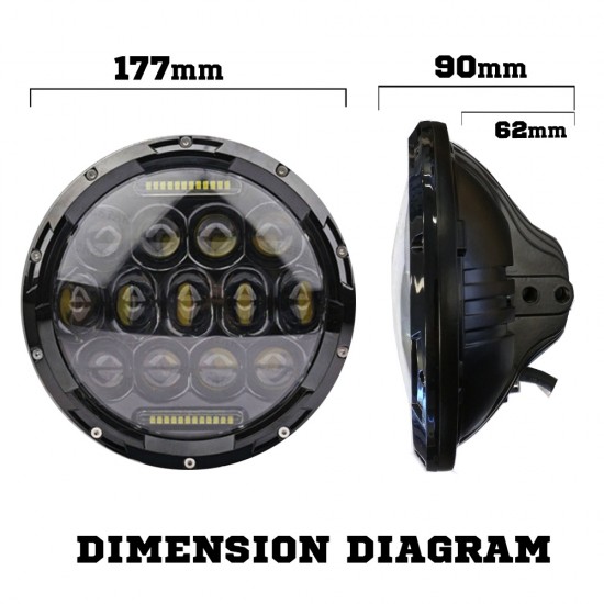 2x 7inch 150w Philips Led Headlight Round Harley Jeep Wrangler H/L/DRL 2x 7inch 150w Philips Led Headlight Round Harley Jeep Wrangler H/L/DRL