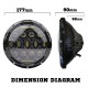 2x 7inch 150w Philips Led Headlight Round Harley Jeep Wrangler H/L/DRL 2x 7inch 150w Philips Led Headlight Round Harley Jeep Wrangler H/L/DRL