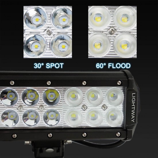 Pair 12inch CREE LED Light Bar Spot Flood Off Road Work Driving Lamp 9" Pair 12inch CREE LED Light Bar Spot Flood Off Road Work Driving Lamp 9"