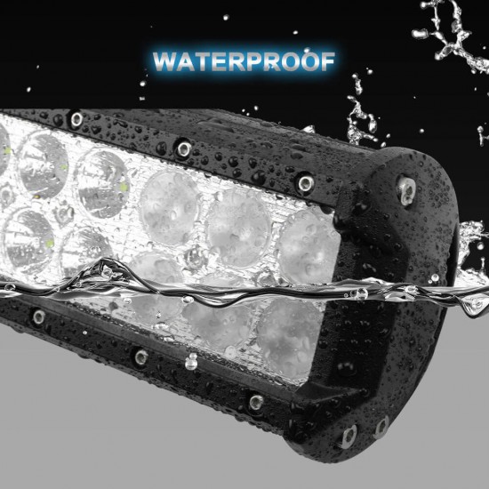 Pair 12inch CREE LED Light Bar Spot Flood Off Road Work Driving Lamp 9" Pair 12inch CREE LED Light Bar Spot Flood Off Road Work Driving Lamp 9"