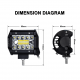 10X 4inch LED Work Light Spot Flood Tri Row Offroad 4WD Truck Boat SUV Jeep Ford 10X 4inch LED Work Light Spot Flood Tri Row Offroad 4WD Truck Boat SUV Jeep Ford