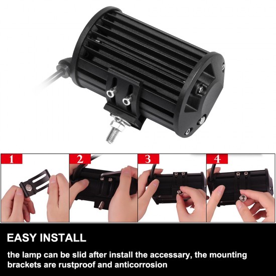 10X 5inch Cree LED Work Driving Light Bar Flood Beam Offroad 4x4 SUV ATV 10X 5inch Cree LED Work Driving Light Bar Flood Beam Offroad 4x4 SUV ATV