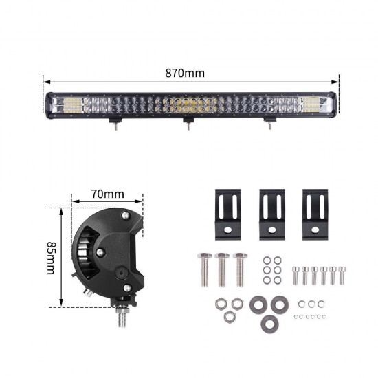 34inch Osram Cree LED Light Bar Triple Combo Driving Lightfox Utility Series 34inch Osram Cree LED Light Bar Triple Combo Driving Lightfox Utility Series