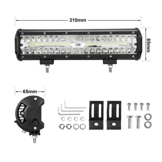 2x12inch CREE LED Work Light Bar Spot Flood OffRoad Fog Driving 4WD 4x4 Reverse 2x12inch CREE LED Work Light Bar Spot Flood OffRoad Fog Driving 4WD 4x4 Reverse