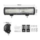 2x12inch CREE LED Work Light Bar Spot Flood OffRoad Fog Driving 4WD 4x4 Reverse 2x12inch CREE LED Work Light Bar Spot Flood OffRoad Fog Driving 4WD 4x4 Reverse