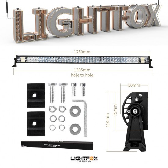 50inch Osram Philips LED Light Bar 5D Triple Flood Spot Offroad Driving 4WD 4x4 50inch Osram Philips LED Light Bar 5D Triple Flood Spot Offroad Driving 4WD 4x4