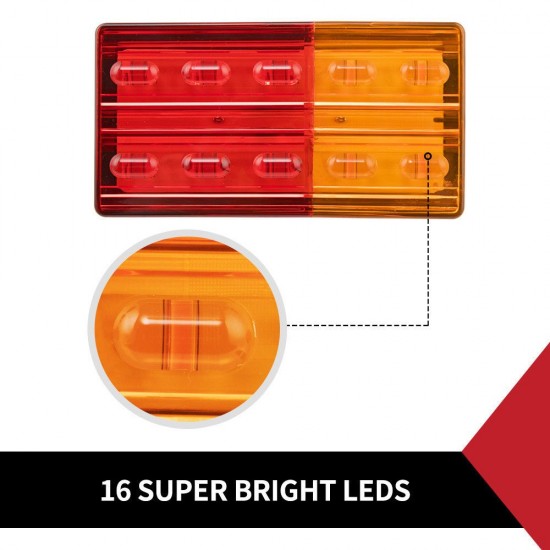 2x LED Tail Lights Indicator & Brake Lights Submersible 12V 2x LED Tail Lights Indicator & Brake Lights Submersible 12V