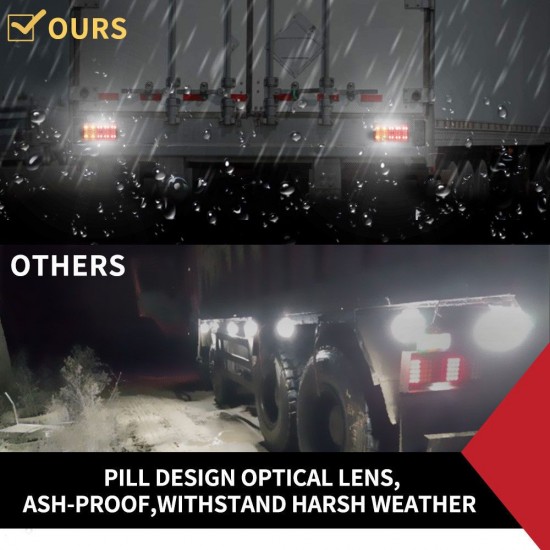 2x LED Tail Lights Indicator & Brake Lights Submersible 12V 2x LED Tail Lights Indicator & Brake Lights Submersible 12V
