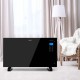 2000W Portable Electric Panel Heater - Black Glass 2000W Portable Electric Panel Heater - Black Glass