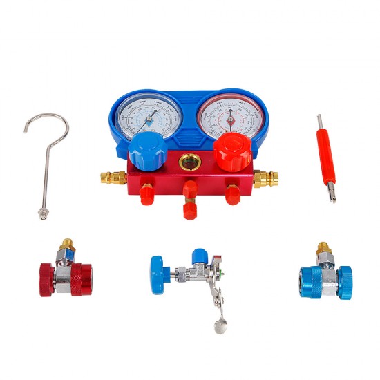 Air Conditioning Manifold Gauge System Testing Meter Hose Set Air Conditioning Manifold Gauge System Testing Meter Hose Set