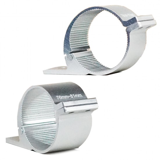 2PCS 76 to 81mm Silver Bullbar Mounting Bracket For LED Light Bar HID Clamp 2PCS 76 to 81mm Silver Bullbar Mounting Bracket For LED Light Bar HID Clamp