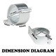 2PCS 76 to 81mm Silver Bullbar Mounting Bracket For LED Light Bar HID Clamp 2PCS 76 to 81mm Silver Bullbar Mounting Bracket For LED Light Bar HID Clamp