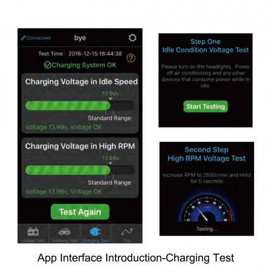 12V Vehicle Battery Monitor via bluetooth 4.0 Voltage Meter auto Alarm Tester 12V Vehicle Battery Monitor via bluetooth 4.0 Voltage Meter auto Alarm Tester