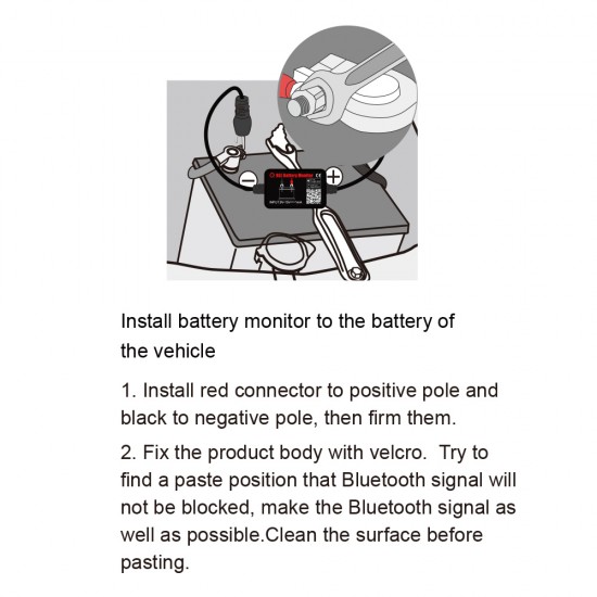 12V Vehicle Battery Monitor via bluetooth 4.0 Voltage Meter auto Alarm Tester 12V Vehicle Battery Monitor via bluetooth 4.0 Voltage Meter auto Alarm Tester