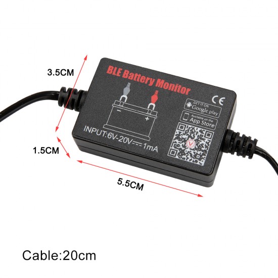 12V Vehicle Battery Monitor via bluetooth 4.0 Voltage Meter auto Alarm Tester 12V Vehicle Battery Monitor via bluetooth 4.0 Voltage Meter auto Alarm Tester