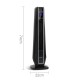 2400W Electric Ceramic Tower Heater - Black 2400W Electric Ceramic Tower Heater - Black