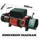 14500LBS Electric Winch Synthetic Rope Wireless Remote 6577kg 12V ATV 4WD Truck 14500LBS Electric Winch Synthetic Rope Wireless Remote 6577kg 12V ATV 4WD Truck