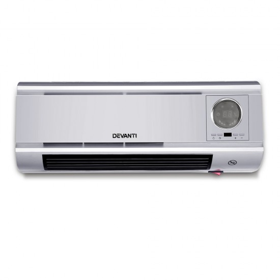 2000W Wall Mounted Panel Heater - Silver 2000W Wall Mounted Panel Heater - Silver