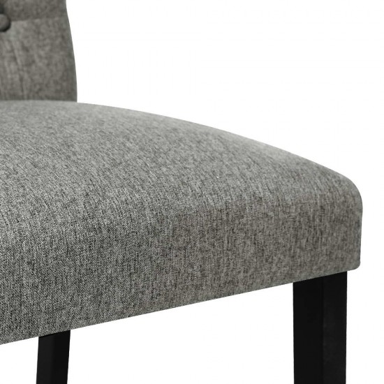 Artiss Set of 2 Fabric Dining Chair - Grey Artiss Set of 2 Fabric Dining Chair - Grey