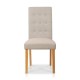 Artiss Set of 2 Fabric Dining Chair - Beige Artiss Set of 2 Fabric Dining Chair - Beige