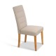 Artiss Set of 2 Fabric Dining Chair - Beige Artiss Set of 2 Fabric Dining Chair - Beige