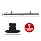 1800W Electric Infrared Radiant Strip Heater Panel Heat Bar Black 1800W Electric Infrared Radiant Strip Heater Panel Heat Bar Black